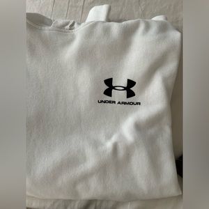 Men’s under armor white hoodie